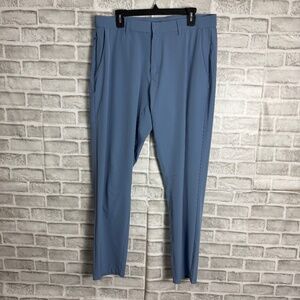 FABLETICS The Only Pant Sky Blue Straight Leg Casual Pants Mens 35 x 34 Stretch